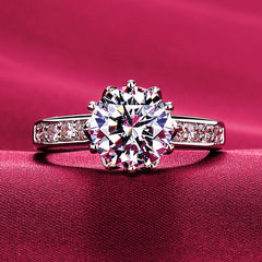 1 Carat Round Diamond Womens Engagement Ring