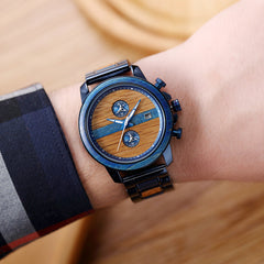Matching Wooden Quartz Couple Watch Set for Two