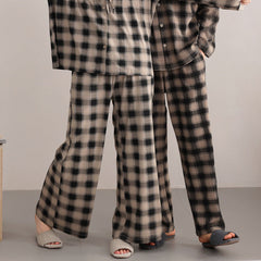 Matching Pajamas â€?Cotton Stretch Plaid, Relaxed Oversized Fit