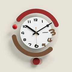 Modern 3D Pendulum Analog Silent Wall Clock