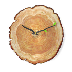 Wood Textured Printed Silent Wall Deco Clock
