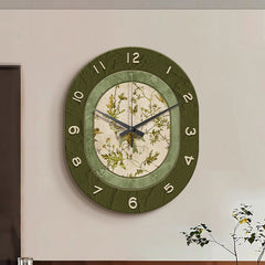 Art Deco Floral Silent Wall Clock â€?Mirror Acrylic