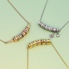 Custom Family Name Charms Pendant Necklace
