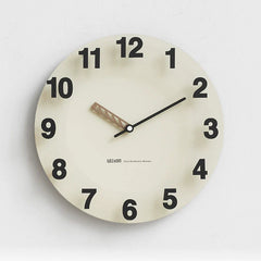 Monochrome Bold Minimalist Silent Wall Clock