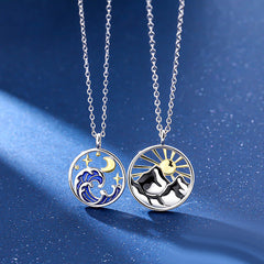 Sun and Moon Couple Gift Jewelry Set for Two