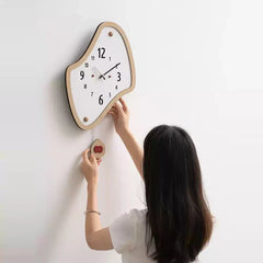 Odd Shaped Modern Silent Wall Clock â€?Artistic Asymmetrical Design