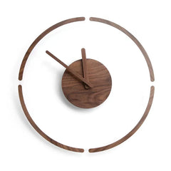 Nordic Transparent Analog Silent Wooden Wall Clock