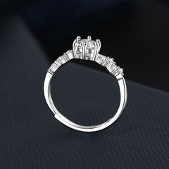 0.8 Carat Moissanite Diamond Women Ring