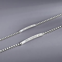 You Complete Me Matching Couple Bracelets Set for 2