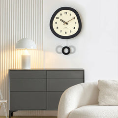 Gulleiâ„?Modern Wall Decor Round Pendulum Clock