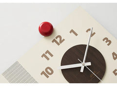 Corner Double-Sided Silent Wall Clock (Dual Time)