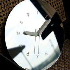 Gulleiâ„?Modern Mirror Silent Wall Clock - 12 Inch Minimalist Decor