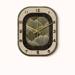 Art Deco Floral Silent Wall Clock â€?Mirror Acrylic