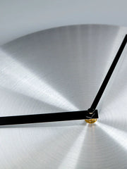 Minimalist Aluminum Silent Wall Clock - Sleek Nordic Design