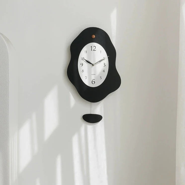 Odd Shaped Pendulum Analog Wall Clock