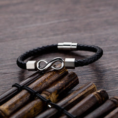 Personalized Infinity Charm Bracelet for Men