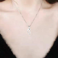 Engravable Half Hearts Magnetic Necklaces for Couples