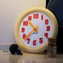Round Silent Wall Clock â€?12" (Non-Ticking)