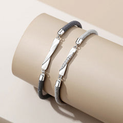 Customized Mobius Friendship Bracelets Set for Two