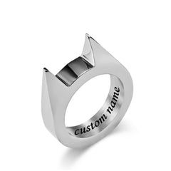 Gulleiâ„?Cat Ears Spiked Self Defense Ring
