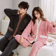 Matching Winter Nightwear Pajamas Set for Couples