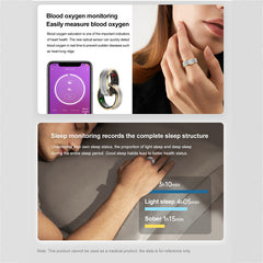 Gulleiâ„?Unisex Smart Ring for Wellness & Activity Tracking (Waterproof)