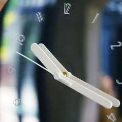Gulleiâ„?Modern Mirror Silent Wall Clock - 12 Inch Minimalist Decor
