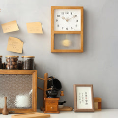 Solid Walnut Silent Pendulum Clock â€?Japanese Style