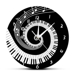 Gulleiâ„?Wall Deco Clock Gift for Pianist