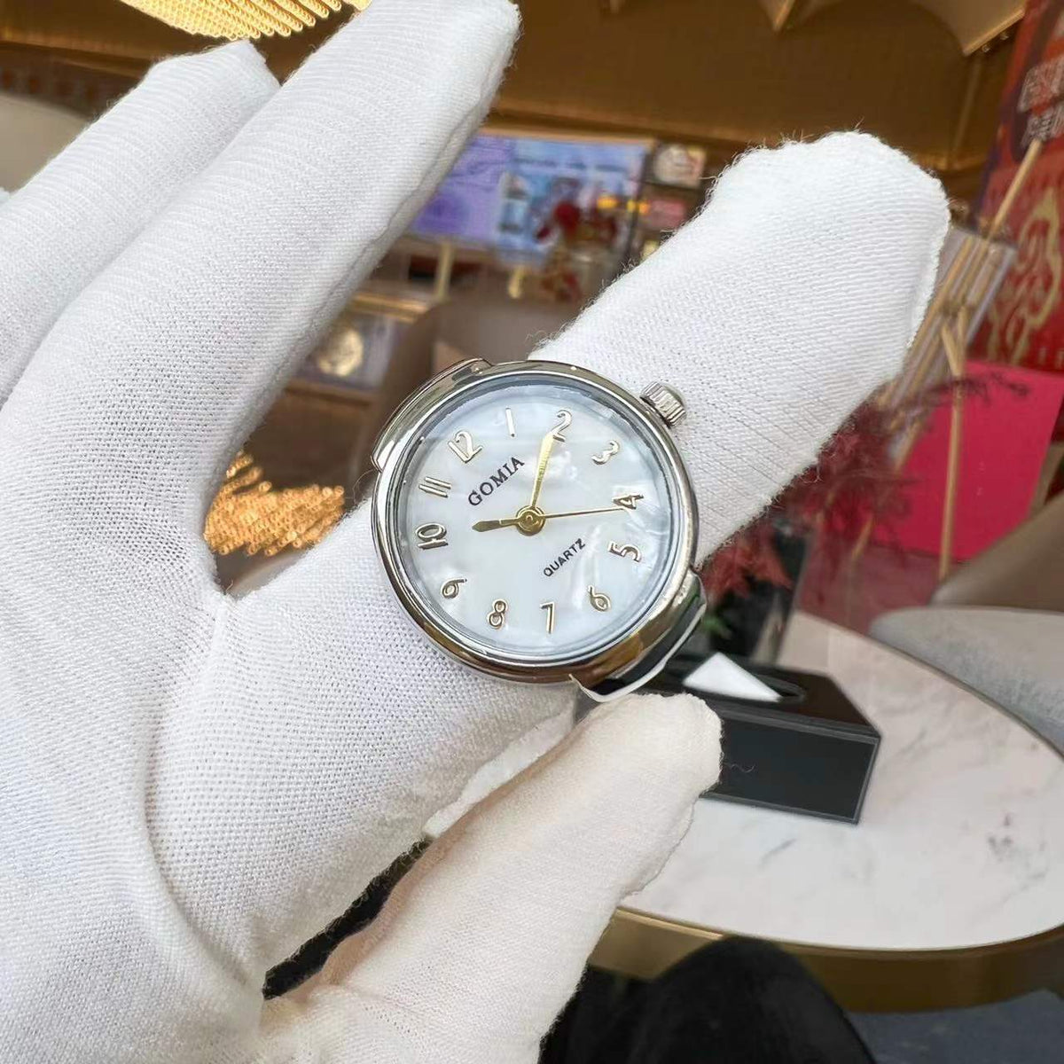 Gulleiâ„?Fully Functional Real Dial Ring Watch - Adjustable Size