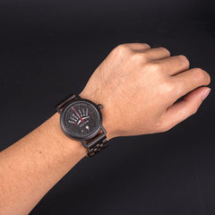 Matching Wood Couple Luminous Watch Set