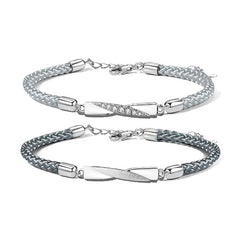 Customized Mobius Friendship Bracelets Set for Two