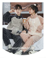 Matching Pajamas â€?Color-Block Fleece Zip-Up, Ultra-Soft Warmth
