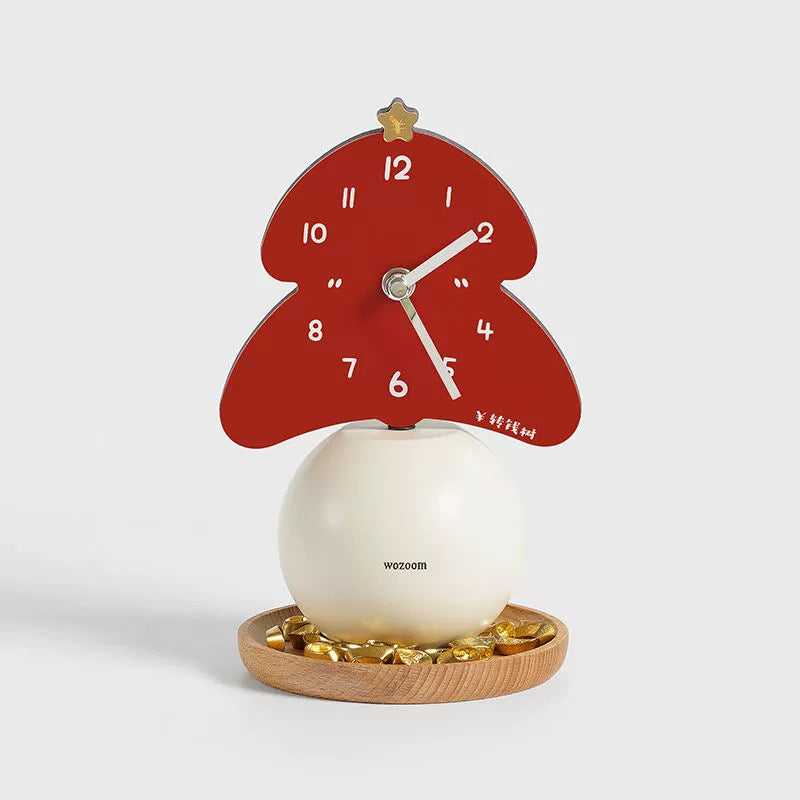 Christmas Tree Silent Wall Clock â€?Eco-Friendly, Artistic Design