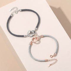 Customized Double Rings Friendship Bracelets