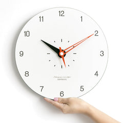 Modern Minimalist Silent Wall Clock â€?12" (Non-Ticking)