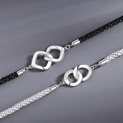 Double Rings Promise Friendship Bracelets Set