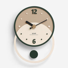 Minimalist Circular Pendulum Silent Wall Clock
