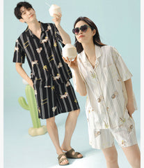 Gulleiâ„?Matching Pajamas Set Short Sleeve 100% Cotton