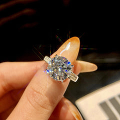 5 Carat Moissanite Diamond Ring