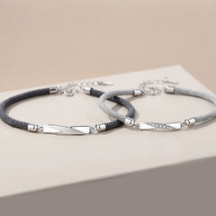 Customized Mobius Friendship Bracelets Set for Two