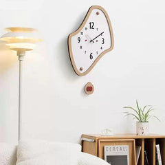 Odd Shaped Modern Silent Wall Clock â€?Artistic Asymmetrical Design