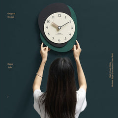 Modern Abstract Silent Wall Clock - Elegant Home Decor