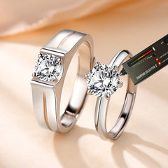 Gulleiâ„?1.8 Carat Moissanite Diamond Rings Set
