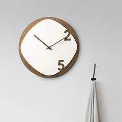 Minimalist Spanish-Style Wooden Wall Clock â€?12" (Acrylic + Wood)