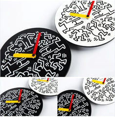 Graphic Art Silent Wall Clock â€?12" MDF (Black)