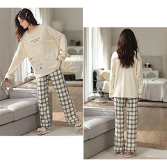 Natural Cozy Cotton Couple Pajamas â€?Soft & Hypoallergenic Set by Gullei
