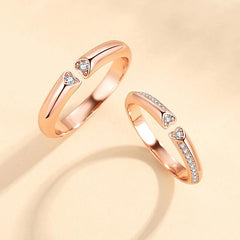 Custom Engraved Matching Wedding Bands for Two (Adjustable size)