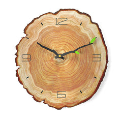 Wood Textured Printed Silent Wall Deco Clock