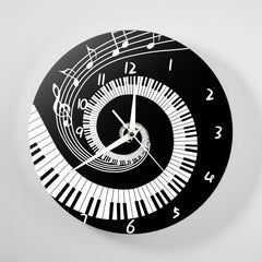 Gulleiâ„?Wall Deco Clock Gift for Pianist
